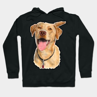 Happy Yellow Labrador Retriever Dog Hoodie